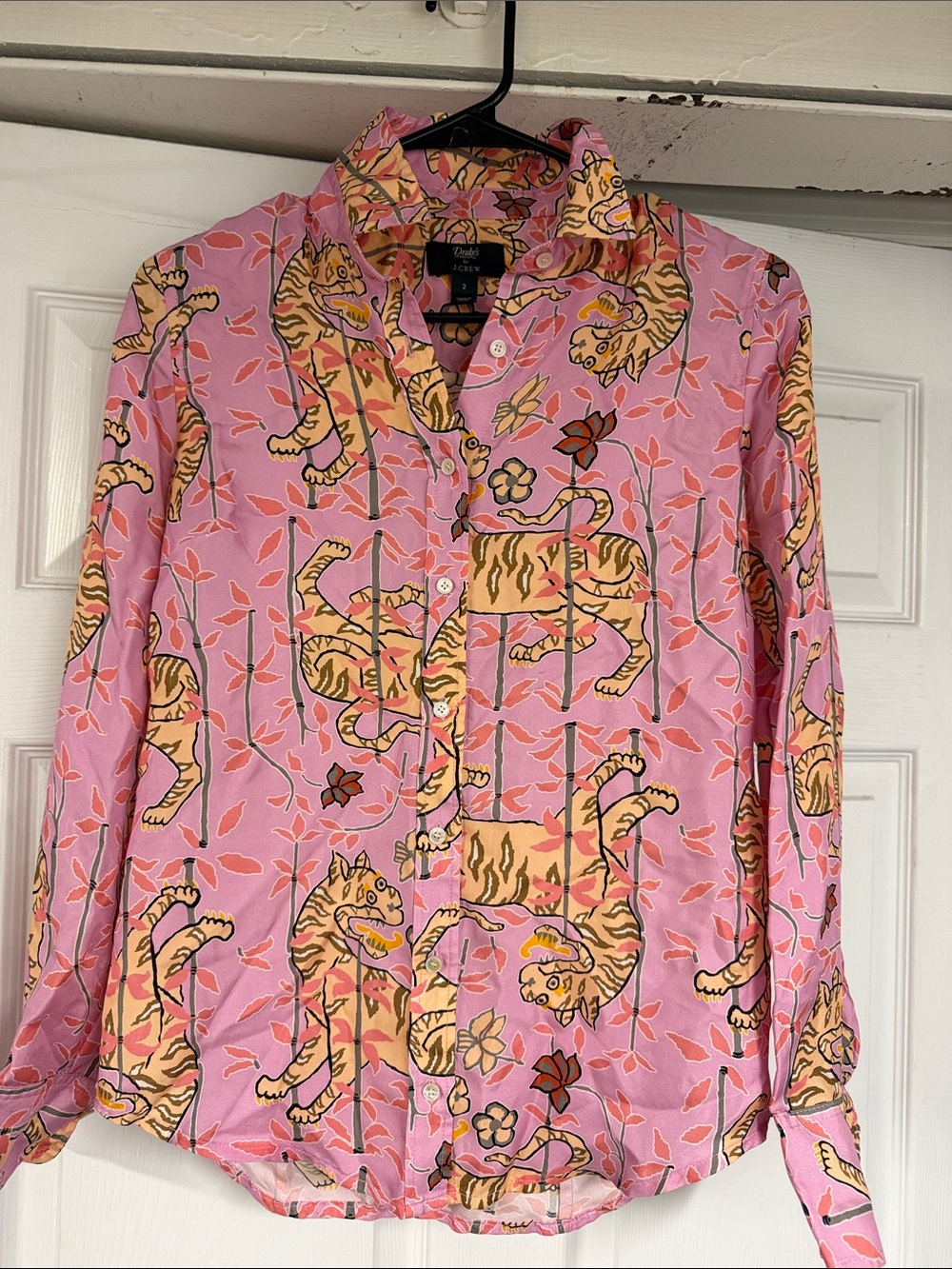 JCrew Drake silk blouse size 2